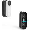 TIUIHU Supporto campanello regolabile (0-45 gradi) per Google Nest Doorbell