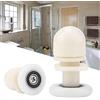 Duokon Ruota di plastica 8 porte scorrevoli scorrevoli su rotaia Ruota di guida Ruota resistente Armadio scorrevole Porta scorrevole Pannello interno Kit per porta da bagno(25 millimetri)