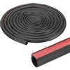 PATIKIL 18 Ft Guarnizione In Gomma A Forma Di D, 9/16 Autoadesiva In EPDM Per Porte Di Barche, Auto, Camion, Porte/Finestre Marine E Garage, Nero/Rosso