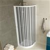 Idralite Box doccia a soffietto in PVC 80x80 cm H 185 mod. Loto con apertura laterale