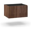 Aqa Design base portalavabo 1 cestone, sotto lavabo da bagno frontale in MDF cannettato, mobile sottolavabo, nr1 cassetto con scorrimento e chiusura soft - Rovere - 60x45x35 cm