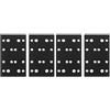 SENRISE Cuscinetti abrasivi in schiuma da 80 x 133 mm, 4 pezzi, con gancio e anello, cuscinetti in spugna morbida per levigatrice Festool RTS 400, RS 400, RTSC 400
