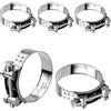 TXXATX 5 Pezzi Fascetta Scarico Moto 64-67 mm Fascette Stringitubo Inox Fascette Metalliche Stringitubo Morsetto per Scarico Marmitta Accessori Tubi Scarico
