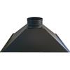 Generico Cappa per barbecue forno L 112 x P 67 x H 35 cm uscita fumi 25 cm