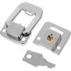 iplusmile Lucchetto Serratura Piccola Versatile e Comoda in Ferro Argento Chiavistello Chiusura Chiave Elegante e Compatta per Valigia e Cabinet
