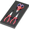 Wera 05150181001 9781 Termoformato in spugna pinze KNIPEX Set 2, 3 pezzi