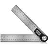Preciva Goniometro Digitale, Preciva Goniometro 360 con Righello in Acciaio Inox, Campo di Misura: 000,0° ~ 999,9°, Più Preciso