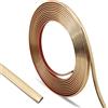 Trimold Profilo decorativo autoadesivo da 10 m in oro spazzolato, flessibile per bordo specchio, muro, soffitto, pavimento, mobile e bordo piastrelle