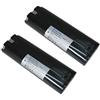 Trade-Shop 2 X Trade-Shop Premium Akku 7,2 V/3300 mAh per Makita 6075d 6075DW 6072DW 6172d 6172DW 6710DW 6900DW 6912d 6912DW 60d 6010DL 6012d 6015d 6015DWE 6016d 6017d 6022d 6071d 6071DW 6072d 6072DL