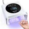 NAILGIRLS Lampada UV LED per unghie 150W, lampada professionale per smalto gel con 36 perle, luce UV per unghie con 4 impostazioni del timer, Plug in