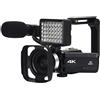 Generic Videocamera digitale 4K per streaming live e uso esterno, con zoom 16x, scheda SD da 128 G inclusa