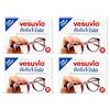 Generico Vesuvio BellaVista Salviettine Ottiche per Occhiali e Lenti da Sole - Salviette Detergenti Monouso Anti Aloni per Pulizia Occhiali - 4 Unita da 20 Pezzi