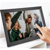Cuifati Cornice Digitale da 15,6 Pollici, Cornice Digitale Smart WiFi con Touch Screen FHD Memoria da 32 GB con Rotazione Automatica Presentazione, per Display Desktop con Montaggio (Spina europea)