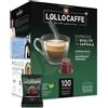 Lollo Caffe Capsule Caffè Lollo Miscela Nera Compatibili con Macchine Nespresso System