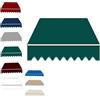 MACAGGTNTU Esterno Tessuto per Tende da Sole Retrattile Tessuto di Ricambio per Tenda da Sole da Giardino, Terrazzo Telo per Tenda da Sole Impermeabile(Green,6.5x5ft/200x150cm)