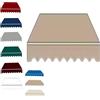 MACAGGTNTU Esterno Tessuto per Tende da Sole Retrattile Tessuto di Ricambio per Tenda da Sole da Giardino, Terrazzo Telo per Tenda da Sole Impermeabile(Khaki,6.5x5ft/200x150cm)