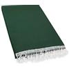 Generico SOLOVO Tenda da Sole Tinta Unita Occhielli Frange Verde 145x290