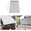 AUWUUA Tenda a Vela Parasole 0.8x1M Vela ombreggiante Impermeabile Rettangolare con Occhiell, Privacy Vele Parasole Protezione UV per Esterno, Giardino e Terrazza, Piscina, Grigio