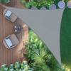 AXT SHADE Vela Ombreggiante Impermeabile Triangolare 3x3x4,25m Tenda a Vela Parasole e Protezione Raggi UV per Esterno Giardino Terrazza-Grigio Chiaro
