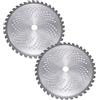 TopHomer Confezione da 2 lame per decespugliatore da 40 denti, lama per motosega da 25,4 cm, per decespugliatore da giardino, tosaerba, diametro foro 2,5 cm