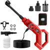 kswiown Idropulitrice a batteria, 80 bar, per batterie Milwaukee da 18 V (senza batteria), motore brushless 6 in 1, ugello in nylon, portata 6 l/min, idropulitrice a batteria per auto, terrazza e giardino
