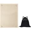 Heavyoff Tappetino per Braciere in Fibra di Vetro Rivestito in Silicone Resistente al Fuoco Tappetino Ignifugo Tappeto per Camino,Barbecue,Prato,Giardino,Pavimento,Deck, Beige, 60x60cm