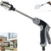 Generic Idropulitrice, trasforma qualsiasi tubo in un getto di pulizia dell'acqua ad alta pressione, ugello per tubo da giardino resistente, pistola a spruzzo multifunzione per lavaggio auto, patio, cortile