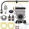 CYWVYNYT Kit carburatore per Tosaerba, Kit da 15 Pezzi comprendente Un carburatore, Candele di accensione, Tubi del Carburante, Un Filtro del Carburante, ECC. (15 Pezzi)