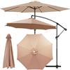 HEATPOWEOK Telo per ombrellone da giardino, Telo Di Ricambio Per Ombrelloni A 6 Stecche /8 Stecche,Telo di Ricambio per Ombrellone 2m,2.3m,2.5m,2.7cm,3m,3.5m, impermeabile (H,8ribs:3.3m/10.8ft)