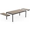 Keter Tavolo Da Giardino Allungabile 90x191-267 Cm Struttura In Metallo Porto Nova Keter