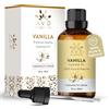 AVD ORGANICS Vanilla Essential Oil 30 ml - Premium Quality Vanilla Body Oil | per diffusore di aromaterapia, umidificatore, relax, sonno, Perfect Gifts - 1 fl. oz