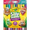 Crayola 10 pennarelli profumati lavabili doppia punta silly scents