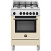 Bertazzoni La Germania Americana AMN664ECRV/24 cucina Elettrico Gas Crema, Acciaio inox A