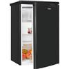 Exquisit Frigorifero da 109 l con congelatore, altezza 85 cm, da incasso, classe energetica E, silenzioso 40 dB, indipendente, KS516-4-E-040E, nero