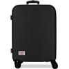 Pepe Jeans Aris Valigia Media Nero 48x68x27 cm Rigido ABS Lucchetto a Combinazione Integrato 72L 3.48kg 4 Doppie Ruote Bagaglio a Mano di Joumma Bags