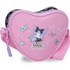Kuromi Sanrio Kuromi Fortune Telling Borsa a Tracolla Rosa 17x14,5x4 cm Poliestere