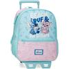 Disney Joumma Beach & Love Zaino con Trolley Verde Turchese 27x33x11 cm Poliestere 9.8L