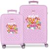 MOVOM Enso Into The Wild, beauty case e borse a tracolla, perfetto per organizzare, vari scomparti, rosa