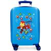 Disney Marvel Joumma Iron Friends Blu Valigia da Cabina 33x50x20 cm Rigido ABS Lucchetto a Combinazione Laterale 28.4L 2.3kg 4 Doppie Ruote