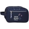 Pepe Jeans Lenay Neceser Dos Compartimentos Adaptable Marino 26x16x12 cm Poliestere 4,99L di Joumma Bags
