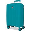 ROLL ROAD Joumma Roll Road Acadia Verde Turchese Valigia da Cabina 35x55x22 cm Rigido Polipropilene Lucchetto a Combinazione Integrato 38L 2.6kg 4 Doppie Ruote Estensibile Bagaglio a Mano