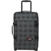 Eastpak Valigia Tranverz S — Bagaglio a mano da viaggio con lucchetto TSA, doppi scomparti e cinghie di compressione, capacità 42 L, 51 x 32.5 x 23 cm - Checker Grey