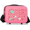 Pepe Jeans Evelyn Trousse Adattabile Fucsia 25x21x15 cm Rigido ABS 7.8L 0.8 kgs di Joumma Bags