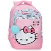 Hello Kitty Sanrio Hello Kitty Bows Zaino Scolastico Doppio Scomparto 15.6 Inches Rosa 28x42x14 cm PVC