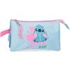 Disney Stitch Hearts astuccio scolastico, astuccio per bambini, realizzato in poliestere