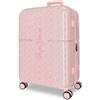 Pepe Jeans MIA Rosa Chiaro Valigia Media 48x70x28 cm Rigido ABS Chiusura TSA Integrata 70L 3.7kg 4 Doppie Ruote di Joumma Bags