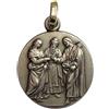 I G J Medaglietta Matrimonio di Maria e di San Giuseppe in Argento 925 millesimi - 925 Sterling Silver Marriage Medal