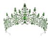Wambere Fascia per capelli da sposa, con cristalli e strass, per ragazze, per matrimonio, fidanzamento, compleanno, festa, concorso di bellezza, argento