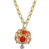 inSCINTILLE Campane Collana Donna Lunga Placcata con Ciondolo a Campanella Colorata