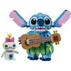 LEGO Disney | 43296 Stitch e Scrump, 2 Action Figure Giocattolo con Accessori, D